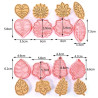 Leaves cutter and embossing set of 8
