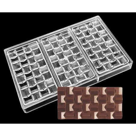 Pyramid - cube polycarbonate chocolate mold