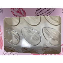 Oval polycarbonate chocolate mold