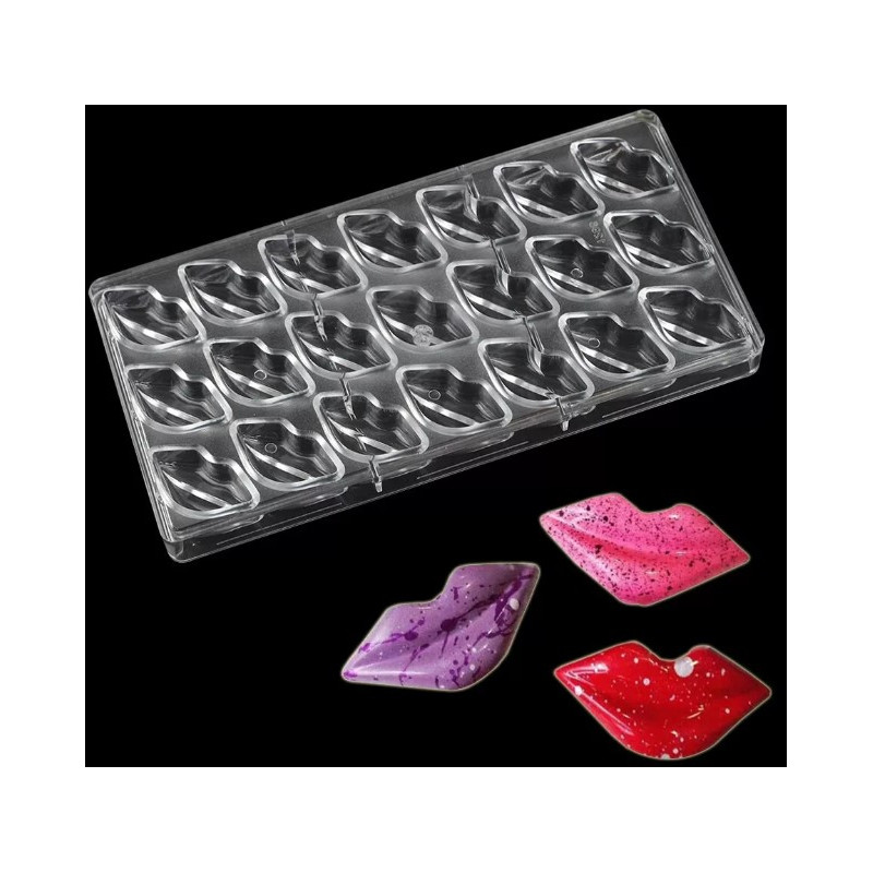 Lips polycarbonate chocolate mold