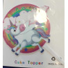 Unicorn Round Cake Topper