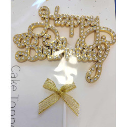 Gold Happy Birthday with...