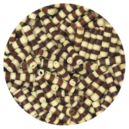 SMET ZEBRA csíkos csokirúd 100g kiszerelésben (4 cm)