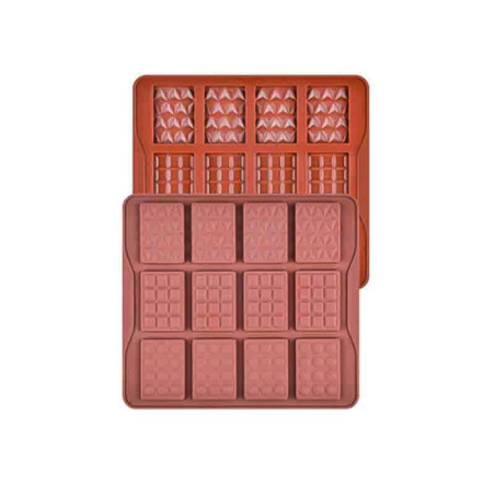 Mini chocolate bars silicone mold