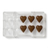 Heart polycarbonate chocolate mold
