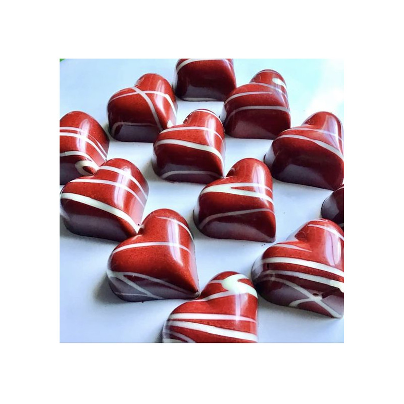 Heart polycarbonate chocolate mold