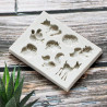 Mini forest animals silicone mold