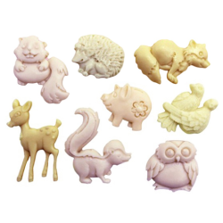 Mini forest animals silicone mold