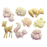 Mini forest animals silicone mold
