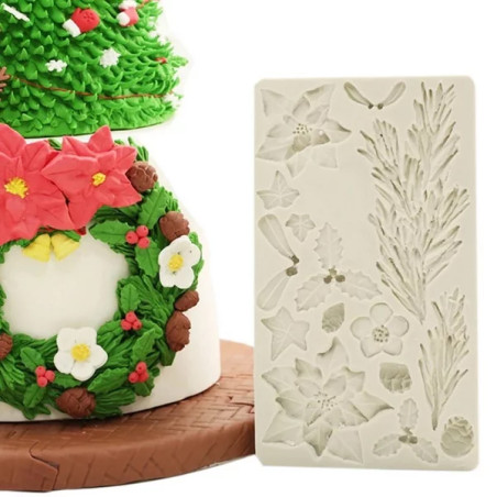 Pointsettia - Xmas silicone mold