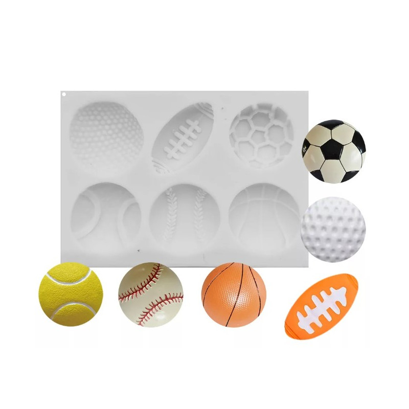 Sport - balls silicone mold