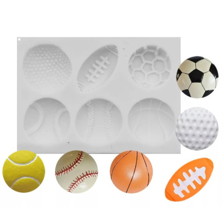 Sport - balls silicone mold