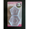 Football cutter set of 4