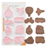 Vehicles cutter and embossing set of 8