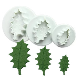 Large Holly leaves plunger...
