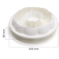 Virág alakú mousse szilikon forma
