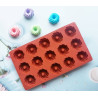 Mini twisted bundt cake silicone mold 15 cavities