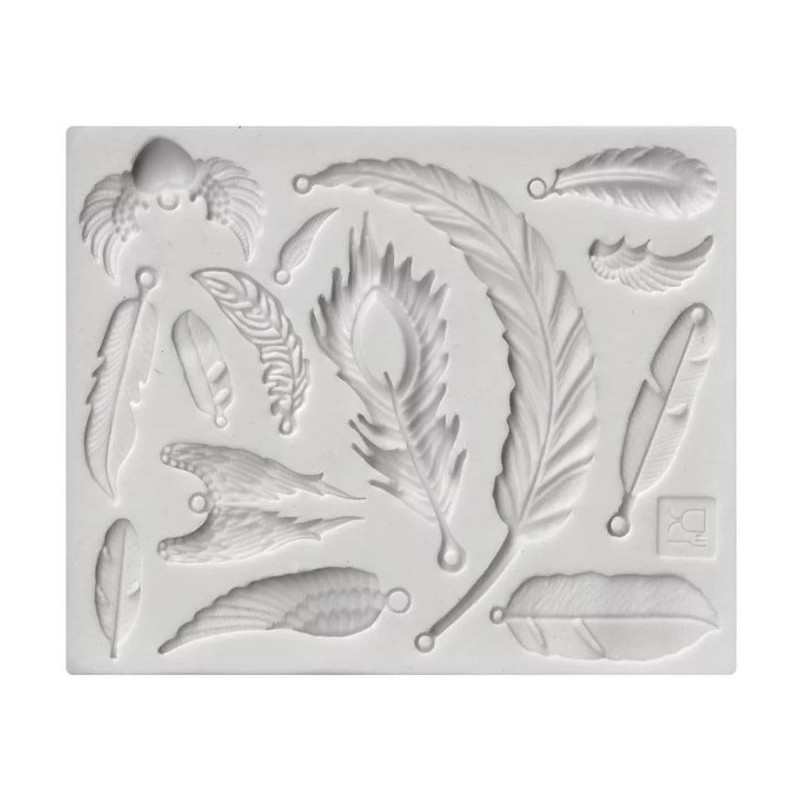 Feathers silicone mold