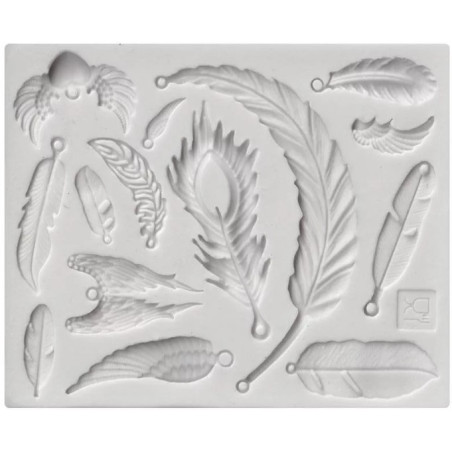 Feathers silicone mold