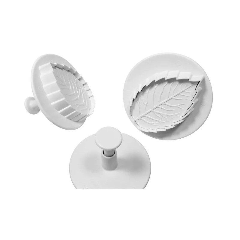 Rose leaves plunger cutter set of 3
