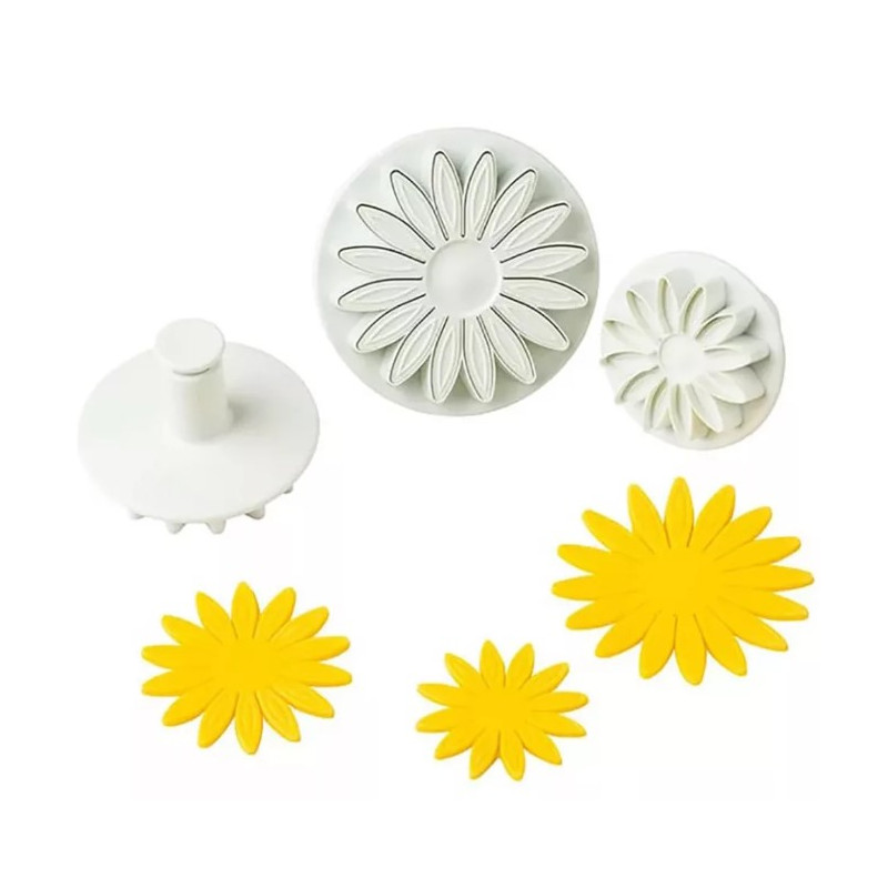Gerbera Daisy Plunger cutter set of 3