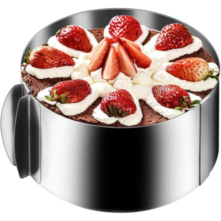 Adjustable cake ring: 16-30cm, height: 10cm