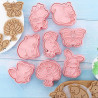 Animals cutter & embossing set of 8