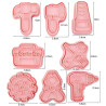 Tools cutter and embossing set of 8