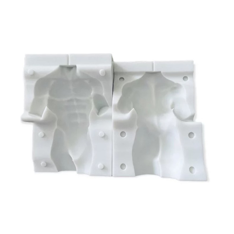 3D male torso mold