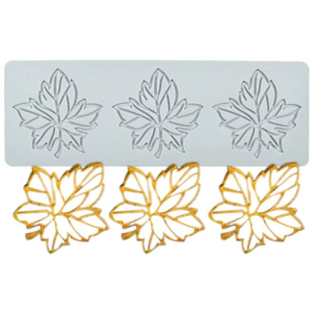Silicone leaves mold - Maple tree leaf