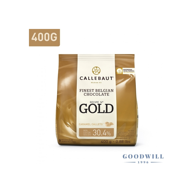 Callebaut 400g Gold fehér csokoládé karamellel