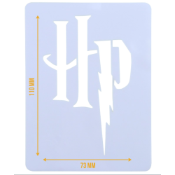 HARRY POTTER CAKE STENCIL, HP LOGO, LARGE