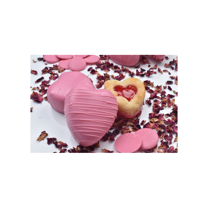 Strawberry flavoured compound - chocolate 150G