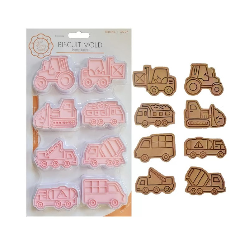 Machinery cutter and embossing set of 8