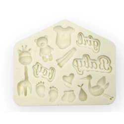 Babyshower silicone mold