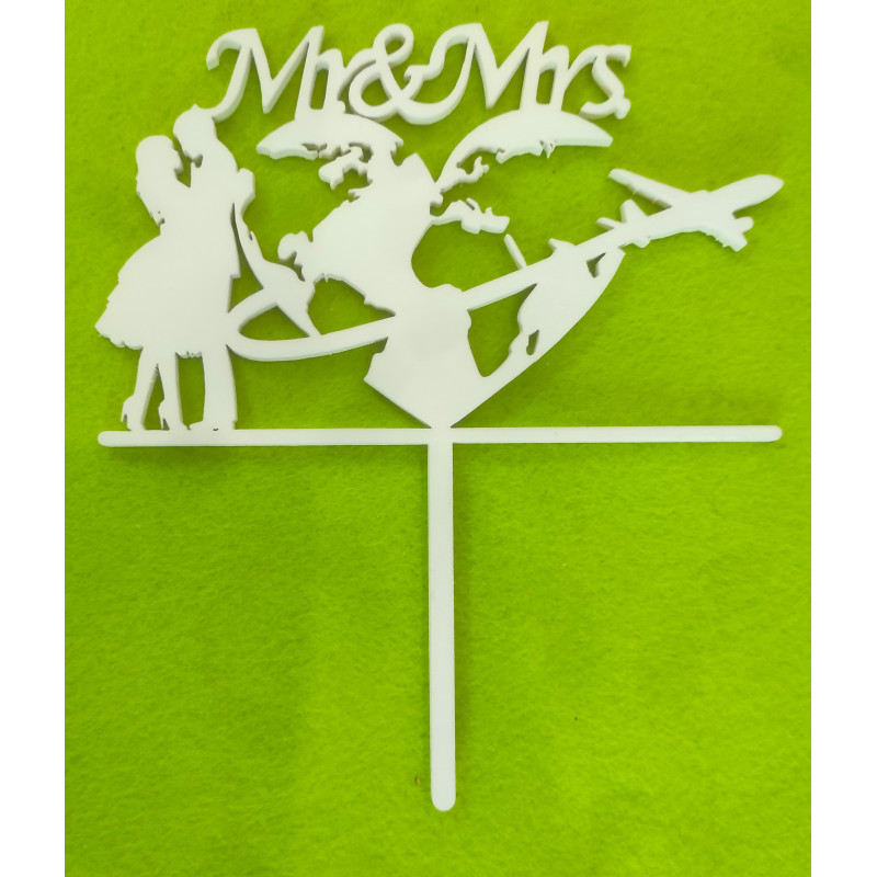 Esküvői beszúró, Mr&MRS utazós pár