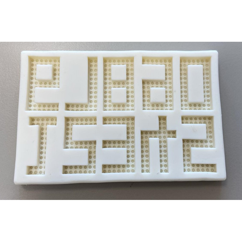 Lego number silicone mold