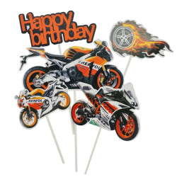 Motoros Happy Birthday Beszúró
