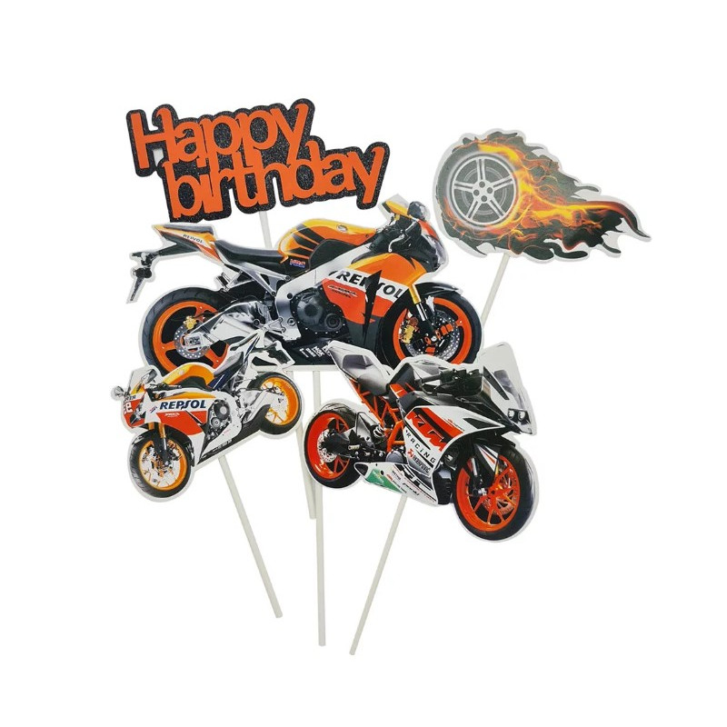 Motoros Happy Birthday Beszúró