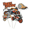 Motoros Happy Birthday Beszúró