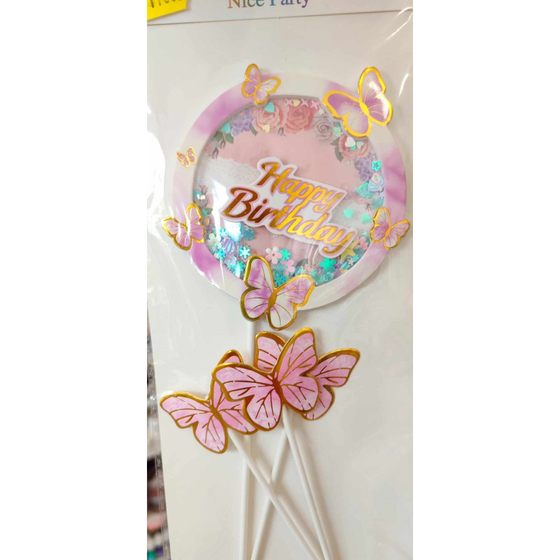 Pillangós- lepkés szülinapi beszúró