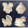 Baby shower plunger cutters (4pcs)