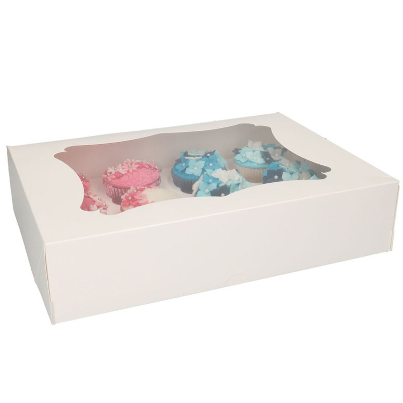 Funcakes Cupcake Box 12 White