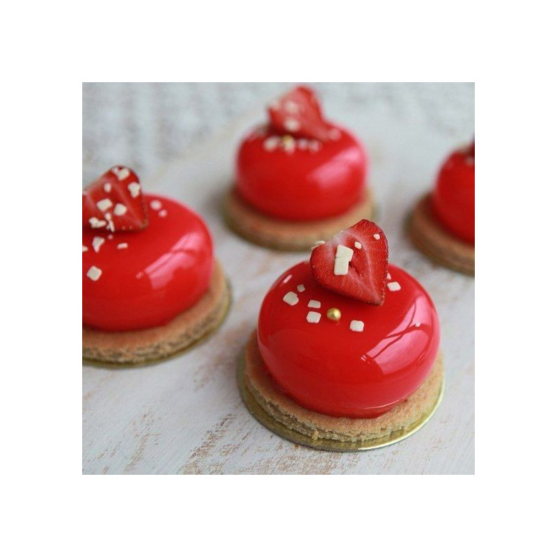 Saracino Strawberry flavoured mirror glaze 500g