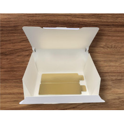 Self-locking cake box for 5 slices