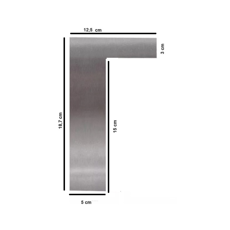 Stainless Steel L-Shape Cake Scraper Smoother
