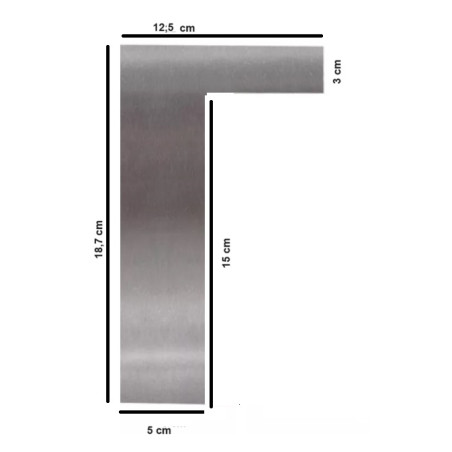 Stainless Steel L-Shape Cake Scraper Smoother