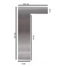 Stainless Steel L-Shape Cake Scraper Smoother