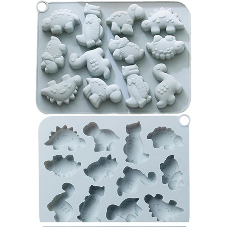 Large dinasaurs silicone mold 12 cavities