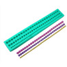 Triple string of beads / pearls silicone mold